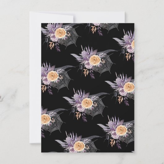 Tot de dood ons Deel Skeleton hart Hands Shower Kaart (Achterkant)