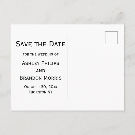 Tot de dood ons Deel Skeleton sparen de Datum Foto Briefkaart (Achterkant)