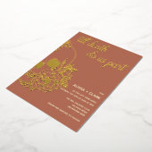 Tot de dood ons deel uitmaken van de moderne Folie Uitnodiging (Gedraaid)