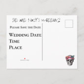 Tot de dood ons deel uitmaken van de schedel Hydra Uitnodiging Briefkaart (Achterkant)