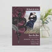 Tot de dood ons deel van de Gothische slang sparen Save The Date (Staand voorkant)