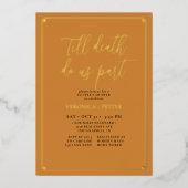 Tot de dood ons deel van de Halloween Couple's Sho Folie Uitnodiging (Voorkant)