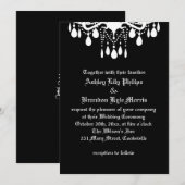 Tot de dood ons deel van de huwelijksuitnodiging kaart (Voorkant / Achterkant)