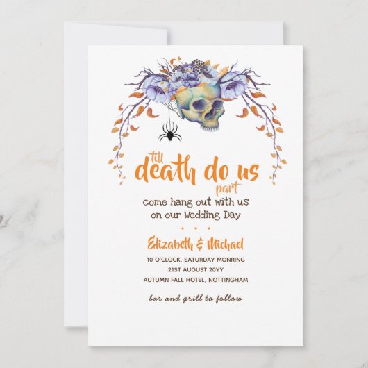 Tot de dood ons deel van de huwelijksuitvindingen kaart (Voorkant)