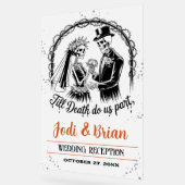 Tot de dood ons deel van Halloween Weddenschap Wel Acryl Bord (Hoek)