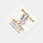 Tot de dood ons deel van Halloween Weddenschap Wel Servet (Hoek)