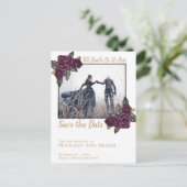 Tot de dood ons deel van het gotische Roos sparen Aankondigingskaart (Staand voorkant)