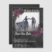 Tot de dood ons deel van het gotische Roos sparen Magnetische Uitnodiging (Voorkant / Achterkant)