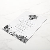 Tot de dood ons deel van het huwelijk folie uitnodiging (Gedraaid)