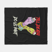 Tot de dood ons deel van Zombie Hands Death Pastel Fleece Deken (Voorkant (Horizontaal))