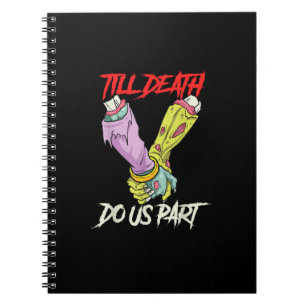 Tot de dood ons deel van Zombie Hands Death Pastel Notitieboek