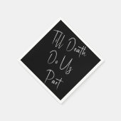 Tot de dood ons Deel White Napkins Servet (Hoek)