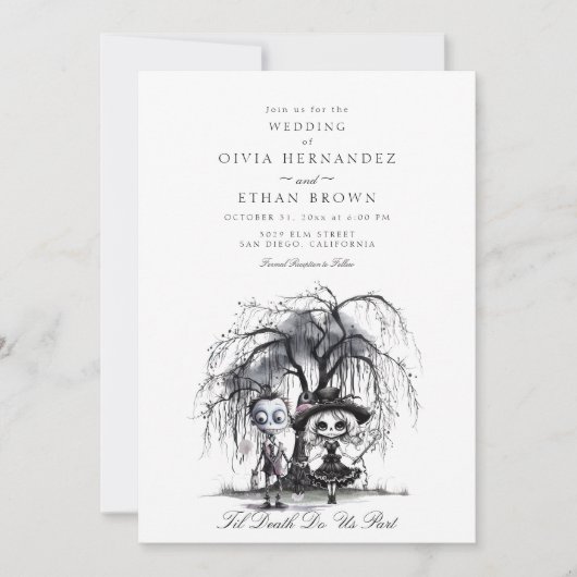 Tot de dood ons deelhuwelijk kaart (Voorkant)