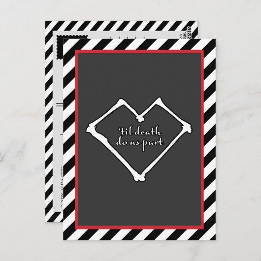 Tot de dood ons deelneemt briefkaart (Voorkant / Achterkant)