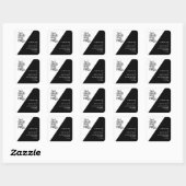 Tot de dood ons doen deel retour adres gotische br vierkante sticker (Vel)