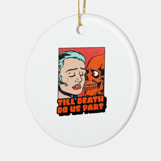 Tot de dood ons een klassieker maakt keramisch ornament (Links)