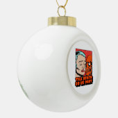 Tot de dood ons een klassieker maakt keramische bal ornament (Links)