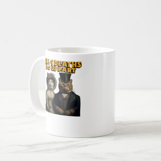 Tot de dood ons een klassieker maakt koffiemok (Voorkant links)