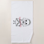 Tot de dood ons feest Halloween Strandlaken (Voorkant)