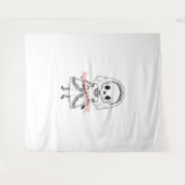 Tot de dood ons feest Halloween Wandkleed (Voorkant (horizontaal))