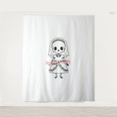 Tot de dood ons feest Halloween Wandkleed (Voorkant)