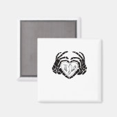 Tot de dood ons grappig ontwerp scheidt – Spookach Magneet (Voorkant / Achterkant)