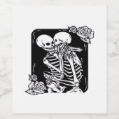 Tot de Dood Ons Grappig Ontwerp Wijn Etiket (Enkel label)