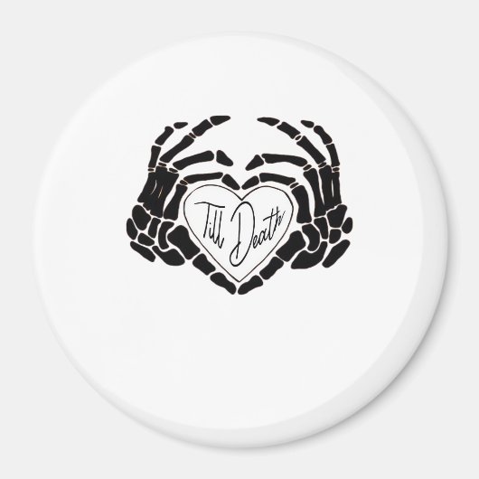 Tot de dood ons grappige ontwerp scheidt – Spookac Magneet (Voorkant)