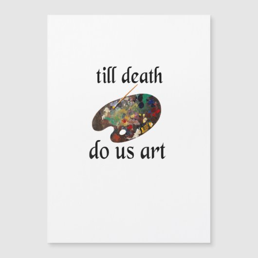 Tot de dood ons kunst scheidt, leuk creatief ontwe (Voorkant)