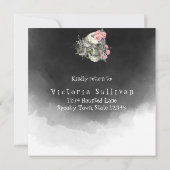 Tot de dood ons onderdeel RSVP-kaart Kaart (Achterkant)