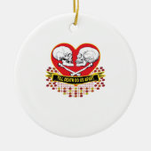 Tot de dood ons onderscheidt van essentieel belang keramisch ornament (Voorkant)