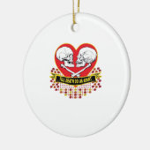 Tot de dood ons onderscheidt van essentieel belang keramisch ornament (Links)