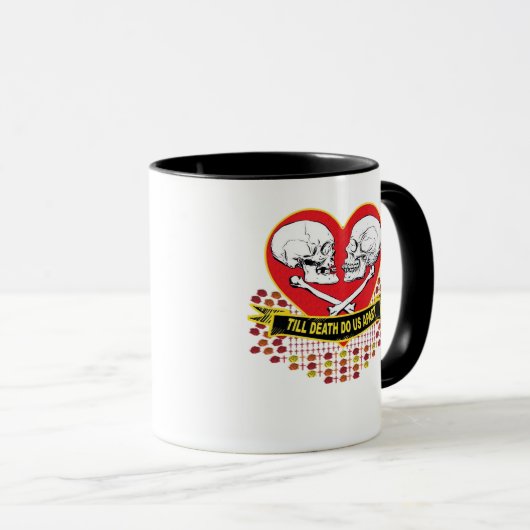 Tot de dood ons onderscheidt van essentieel belang mok (Voorkant rechts)