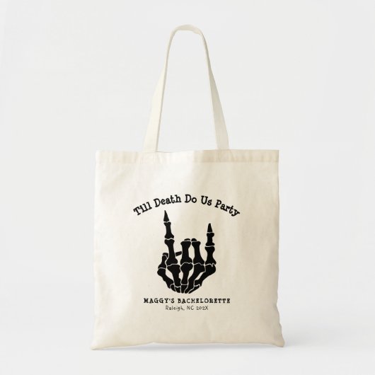 Tot de dood ons Partij Bachelorette Party scheidt Tote Bag (Voorkant)