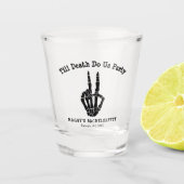Tot de dood ons Partij Bachelorette Party Shot Glas (Voorkant)