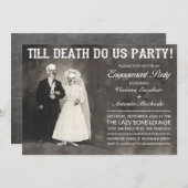 Tot de dood ons partijengesprek uitnodigt kaart (Voorkant / Achterkant)