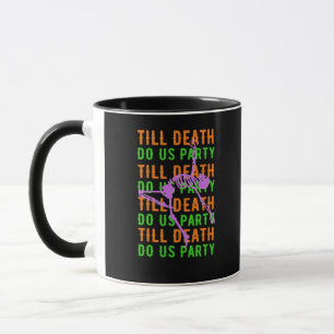 Tot de dood ons PARTY Funny Halloween-huwelijksaan Mok