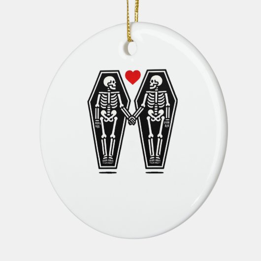 Tot de dood ons samen doet - kent geen klassieker keramisch ornament (Links)