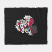 Tot de dood ons schedeldeel doet fleece deken (Voorkant (Horizontaal))