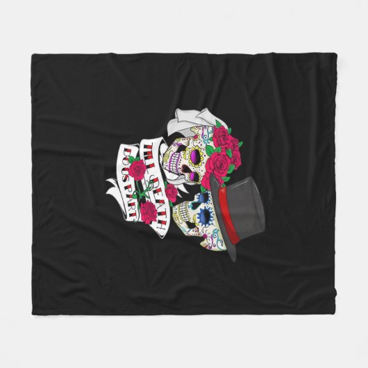 Tot de dood ons schedeldeel doet fleece deken (Voorkant (Horizontaal))