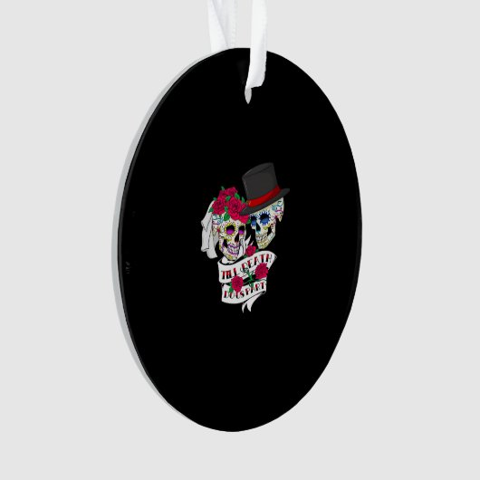 Tot de dood ons schedeldeel doet ornament (voorkant)