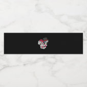 Tot de dood ons schedeldeel doet waterfles etiket (Enkel label)