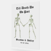 Tot de dood ons scheiden elegante skeletten acryl bord (Hoek)
