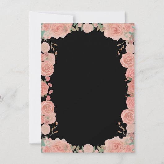 Tot de dood ons scheiden Skeleton Bruiloft Kaart (Achterkant)