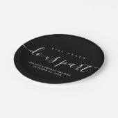 Tot de dood ons scheiden zwart en wit papieren bordje (Gekanteld)