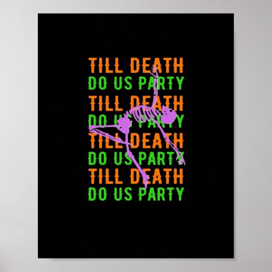 Tot de Dood Ons Scheiding Feestelijke Halloween Ve Poster (Voorkant)