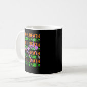 Tot de Dood Ons Scheiding Funny Halloween Verlovin Koffiemok (Voorkant links)