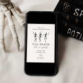 Tot de Dood Ons Scheiding Vrijgezellenweekend Kaart