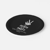 Tot de Dood Ons Scheiding Vrouwenskeletten Bruidsf Papieren Bordje (Gekanteld)