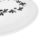 Tot de dood ons scheidt Aangepaste naam & trouwdat Snijplank (Hoek)